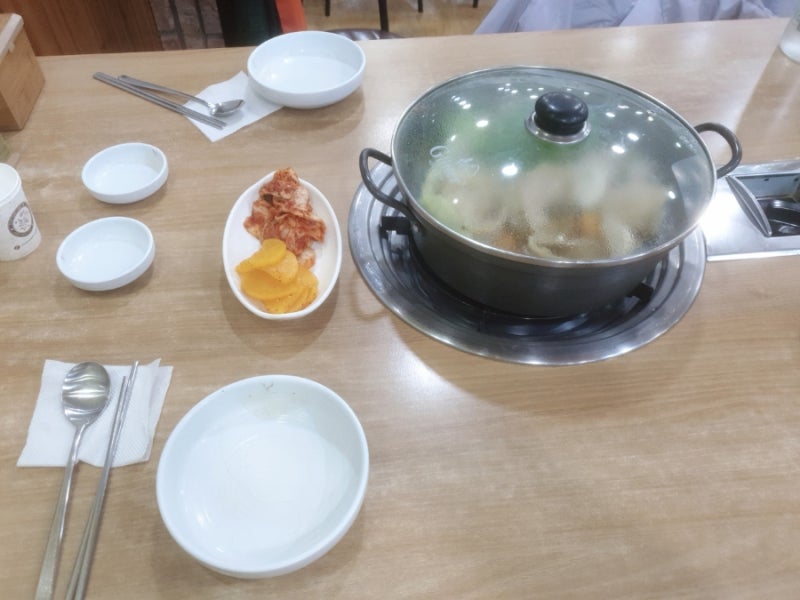 만두전골 상차림